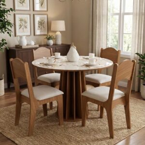 Conjunto mesa com 4 cadeiras