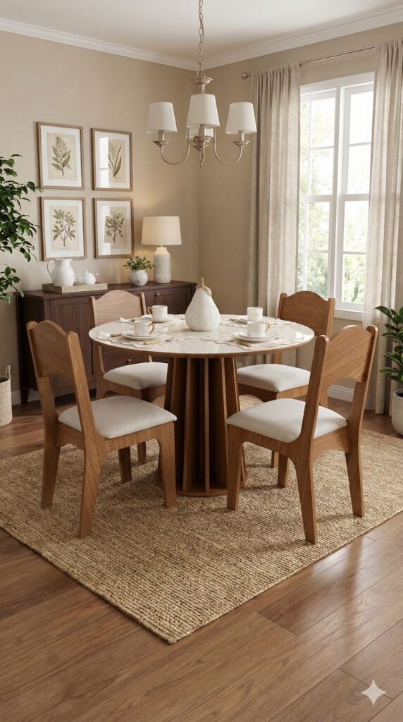 Conjunto mesa com 4 cadeiras