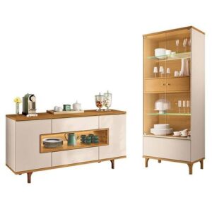 Conjunto Cristaleira e Buffet