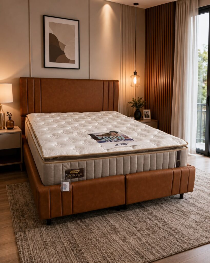 Cama com cabeceira